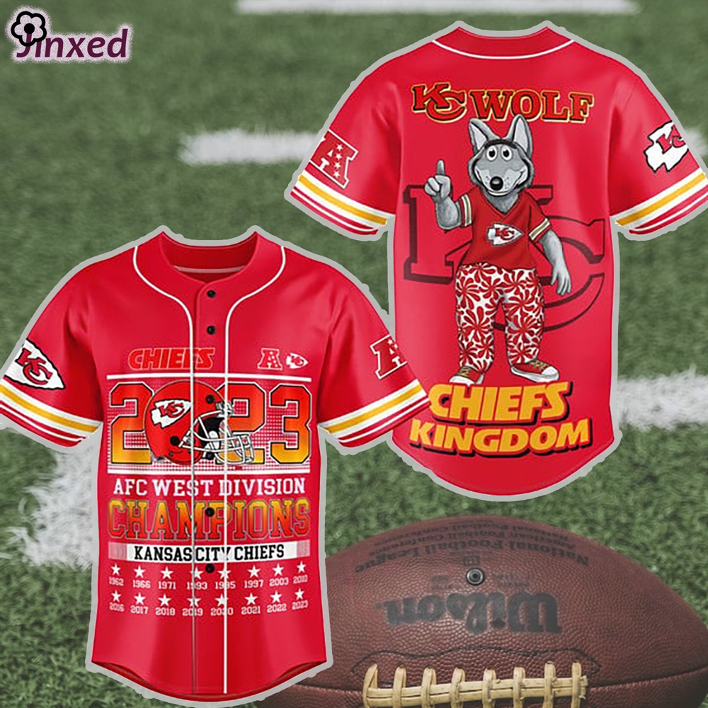 Kansas City Chiefs Kingdom Afc Champions 2023 3d Baseball Jersey 